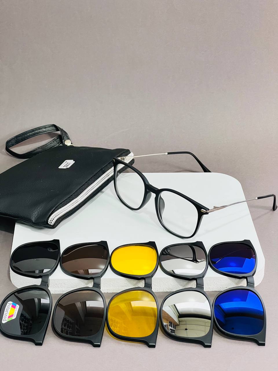 عینک مدل پنج کاور برای طبی/برای غیر طبی/ برای آقا و خانم کد2323 برند S.N.A